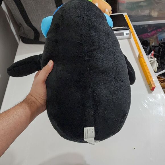 Large Penguin Listening to Music on Blue Headphones & iPod Plush Stuffed Animal - Picture 12 of 15